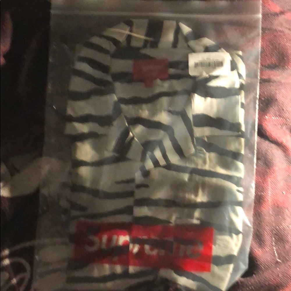 Supreme tiger stripe rayon shirt